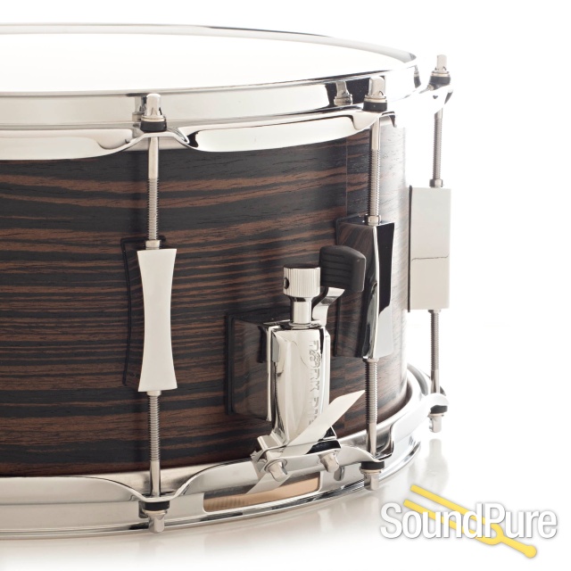 Pork Pie 7x13 Maple Snare Drum Macassar Ebony Veneer — image 2
