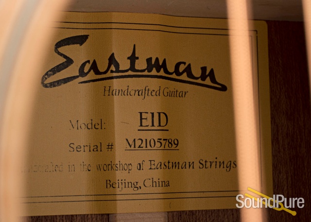 Eastman E1D Sitka/Sapele Dreadnought #M2105789 — image 3