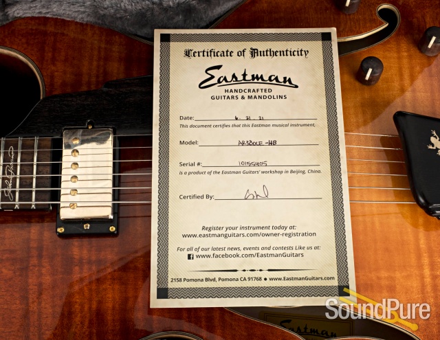 Eastman AR380CE-HB John Pisano Signature Archtop #10155405 — image 7