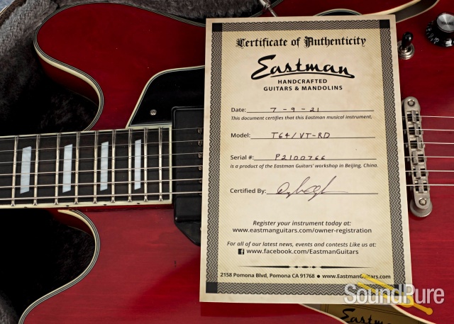 Eastman T64/V-T-RD Thinline Electric #P2100766 — image 6