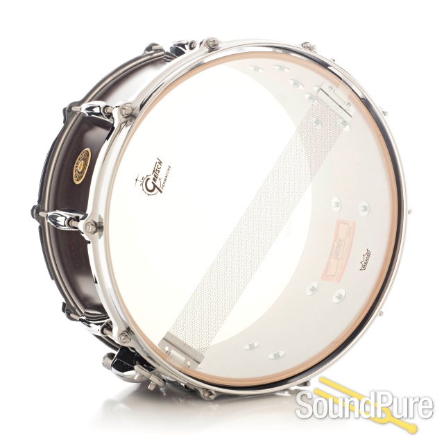 Gretsch 6.5x14 USA Custom Maple Snare Drum-Satin Dark Walnut — image 2