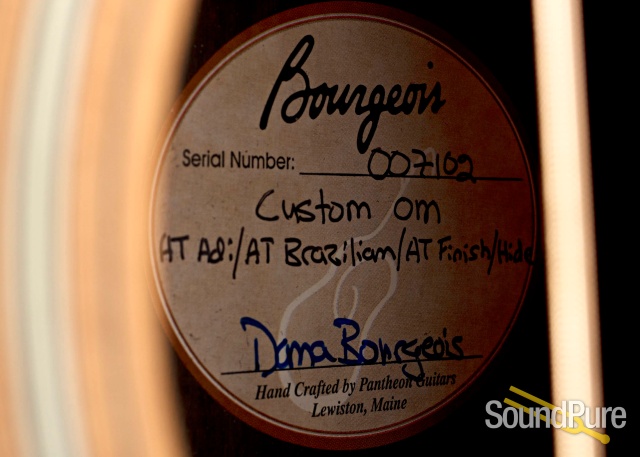 Bourgeois Custom OM Aged Tone Addy/Brazilian RW #7102 - Used — image 4