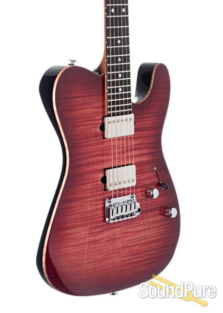 Suhr Custom Modern T Faded Trans Wine Red Burst #64538 — image 3