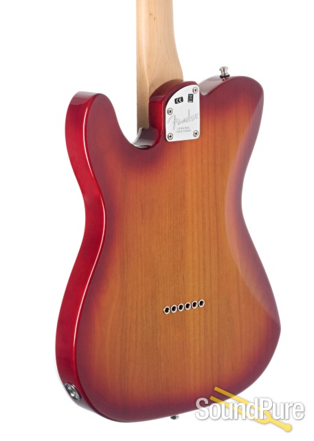 Fender American Elite Tele Cherry Burst #US17023295 - Used — image 2