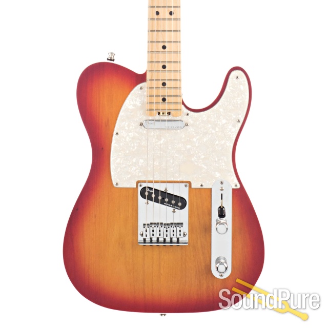 Fender American Elite Tele Cherry Burst #US17023295 - Used — image 1