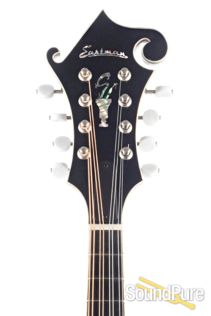 Eastman MD814/v Black Addy/Maple F-Style Mandolin #N2102366 — image 2