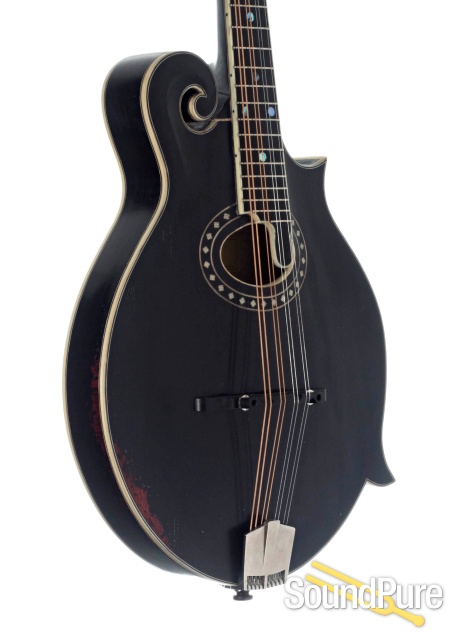 Eastman MD814/v Black Addy/Maple F-Style Mandolin #N2102366 — image 7