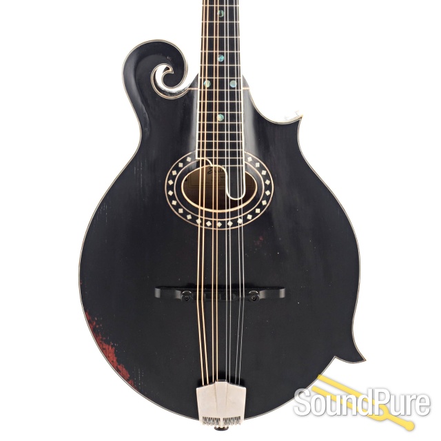 Eastman MD814/v Black Addy/Maple F-Style Mandolin #N2102366 — image 1
