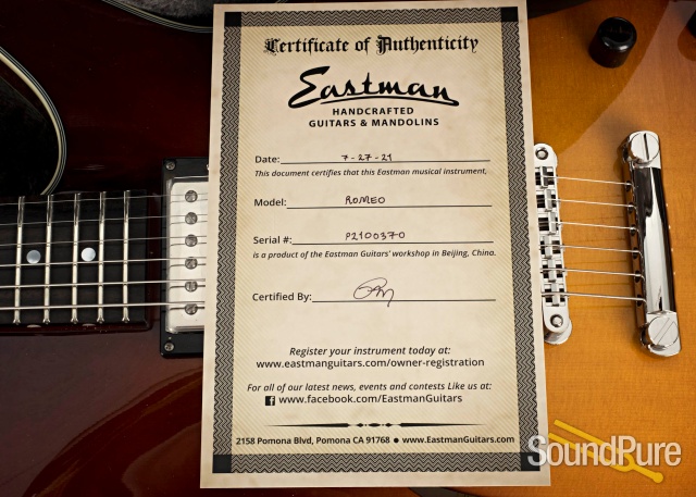Eastman Romeo Semi-Hollow Electric Guitar #P2100370 — image 7