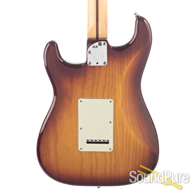 Fender Am Deluxe Ash Strat Cherry Sunburst #10051190 - Used — image 7