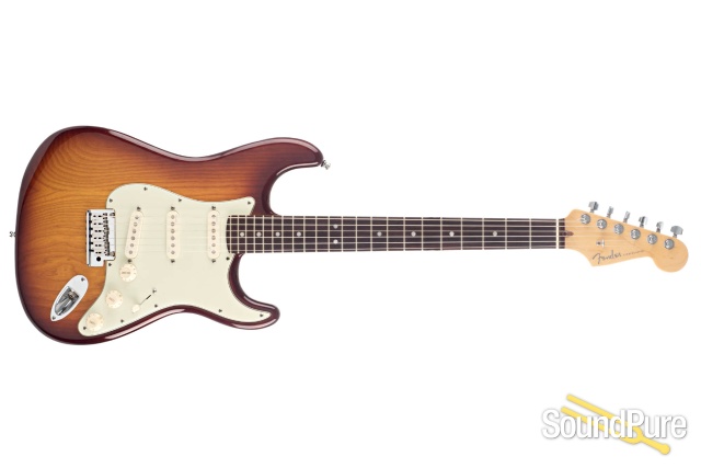 Fender Am Deluxe Ash Strat Cherry Sunburst #10051190 - Used — image 8