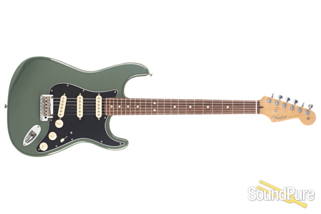 Fender American Pro Strat Olive Green #US17000287 - Used — image 8