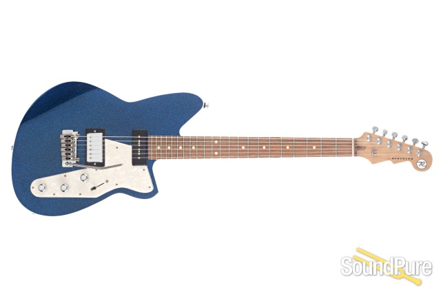 Reverend Double Agent W Blue Sparkle Guitar #41567 - Used — image 8