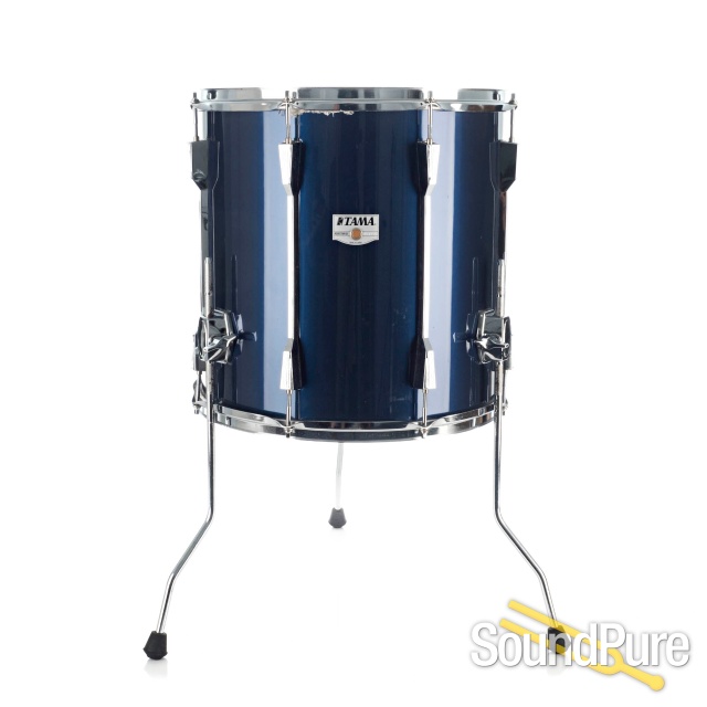 Tama 7pc Rockstar DX Drum Set Midnight Blue Metallic — image 14