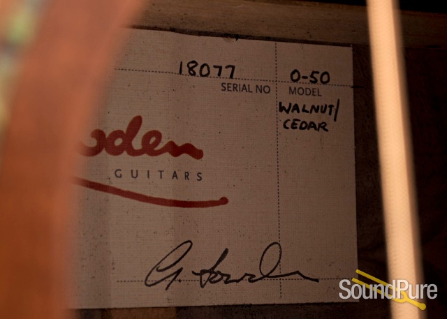 Lowden O-50 Red Cedar/Walnut Acoustic Guitar #18077 - Used — image 4