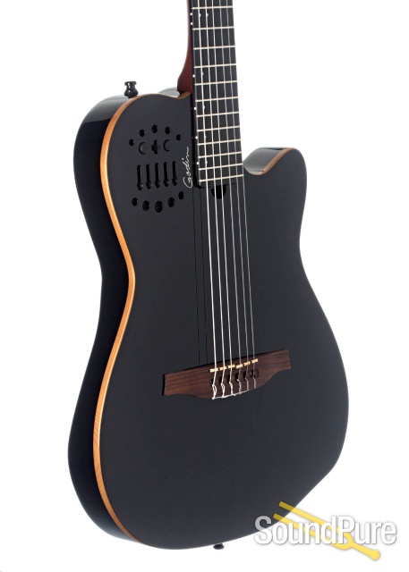 Godin ACS Nylon Black Nylon String Guitar #15385163 - Used — image 3