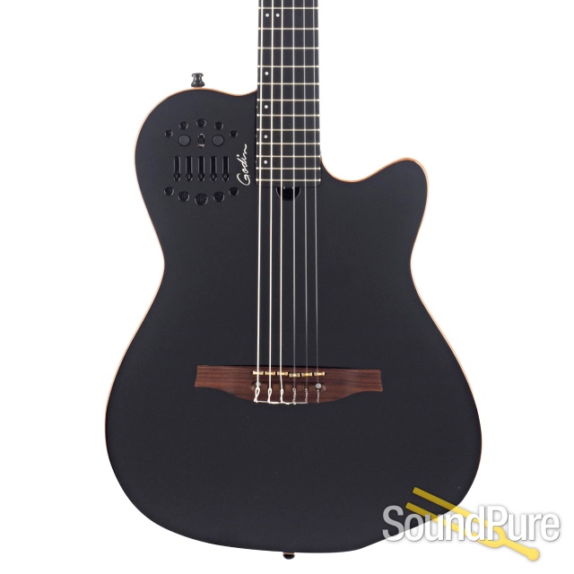 Godin ACS Nylon Black Nylon String Guitar #15385163 - Used — image 1