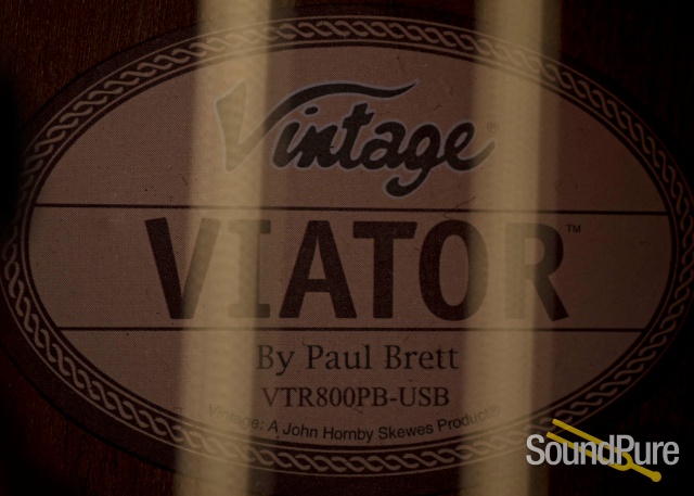 Vintage VTR800PB-USB Viator Paul Brett Travel Guitar - Used — image 4