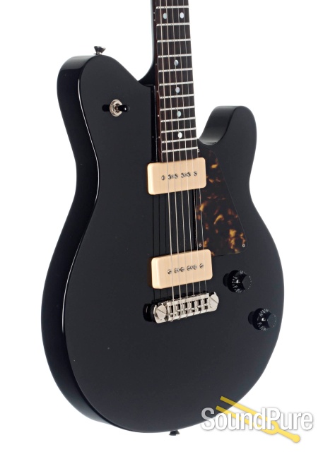 Michael Tuttle Jr. Deluxe Black Electric Guitar #3 - Used — image 3