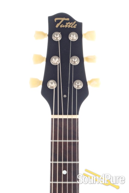 Michael Tuttle Jr. Deluxe Black Electric Guitar #3 - Used — image 5