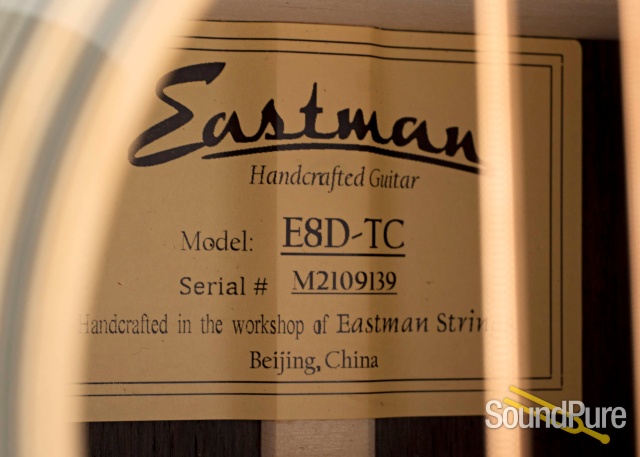 Eastman E8D-TC Alpine/Rosewood Acoustic Guitar #M2109139 — image 4