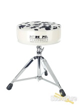 Pork Pie Percussion Round Drum Throne-Silver/Cow Pork Pie Percussion Round Drum Throne-Silver/Cow