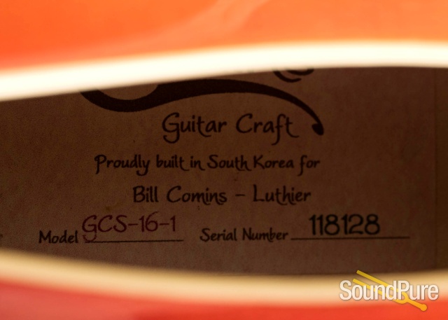 Comins GCS-16-1 Autumn Burst Archtop Guitar #118128 — image 3