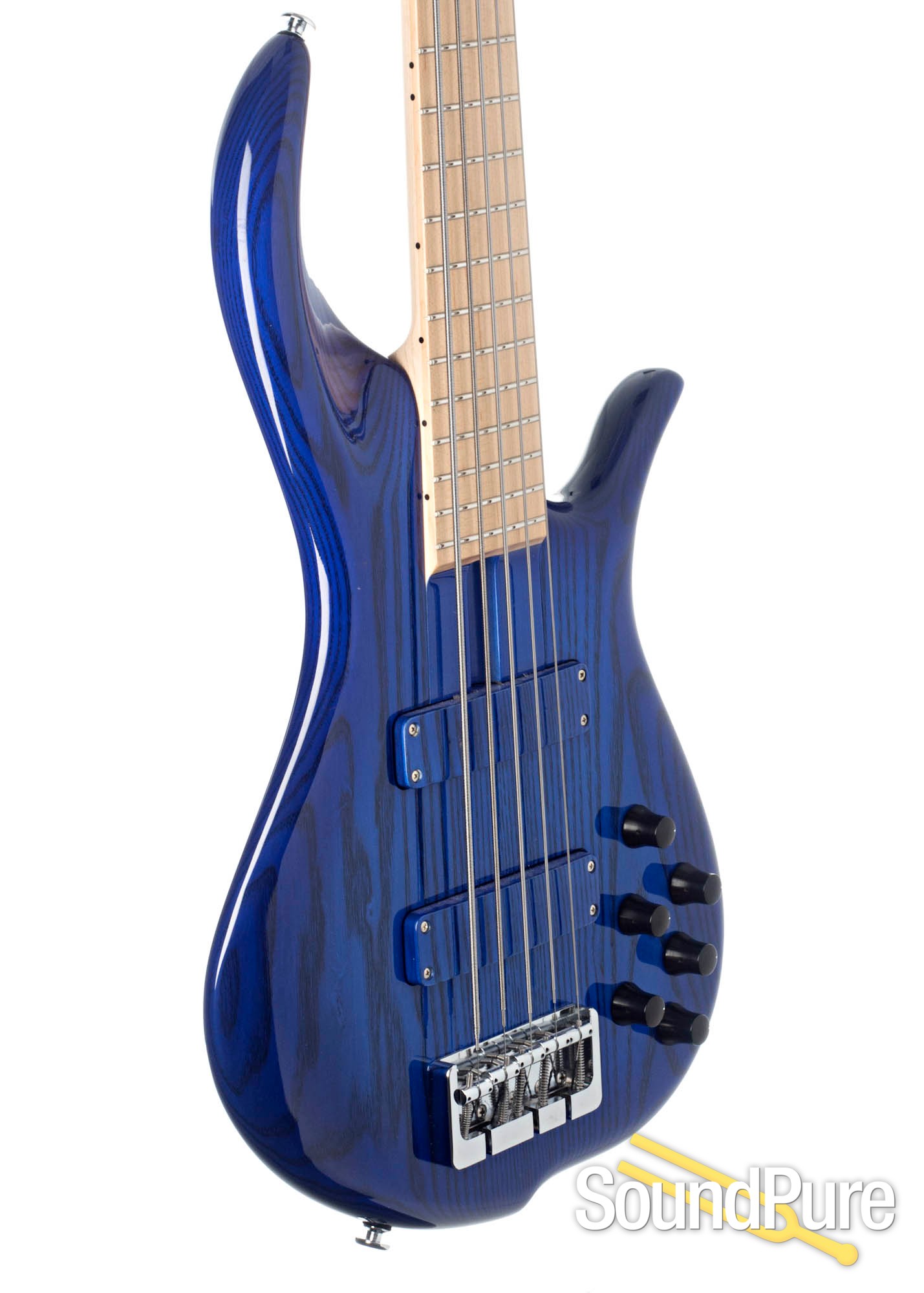 F-Bass BN5 Transparent Blue 5-String Bass #421013 - Used