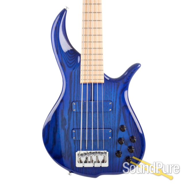 F-Bass BN5 Transparent Blue 5-String Bass #421013 - Used — image 1