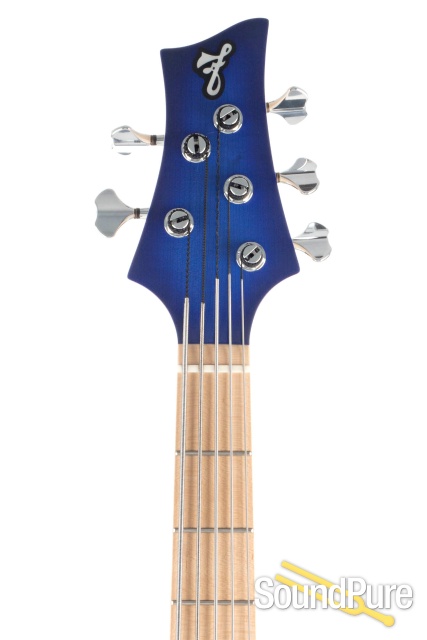 F-Bass BN5 Transparent Blue 5-String Bass #421013 - Used — image 6