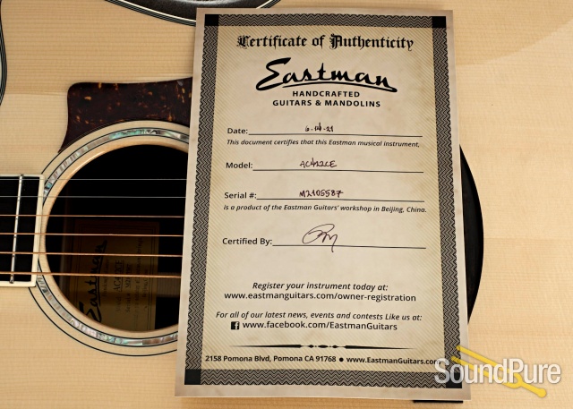Eastman AC422CE Grand Auditorium Guitar #M2105587 - Used — image 10