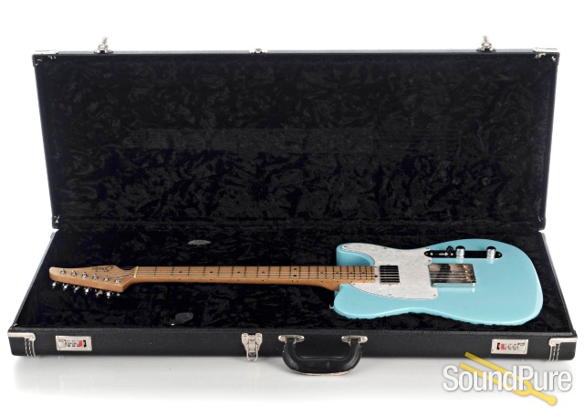 Suhr Custom Classic T Daphne Blue Guitar #18092 - Used — image 4