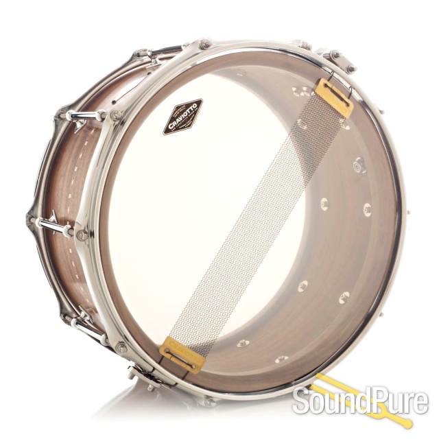 Craviotto 6.5x14 Walnut Custom Shop Snare Drum w/Inlay 30 — image 2