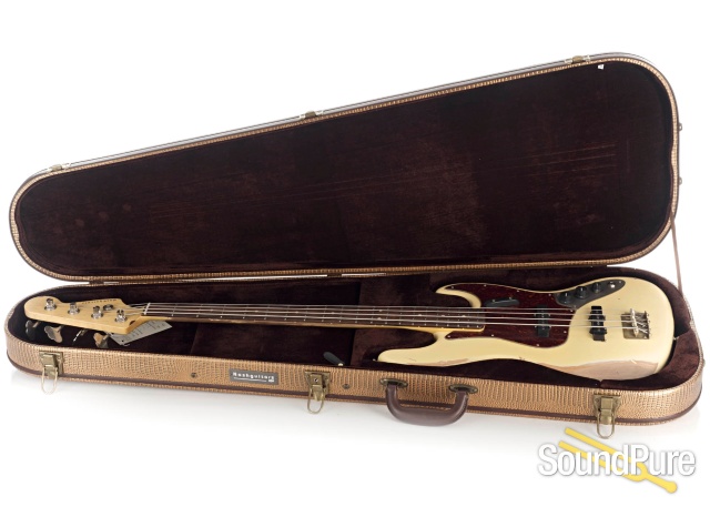 Nash JB-63 Vintage White Bass Guitar #SND-188 — image 4