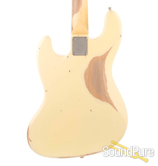 Nash JB-63 Vintage White Bass Guitar #SND-188 — image 6