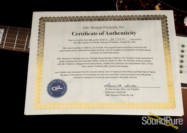 G&L Doheny 3-Tone Sunburst Guitar #CLF1709081 - Used — image 7