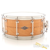 Craviotto 6.5x14 Beech Custom Snare Drum- Cherry Inlay BB/BB