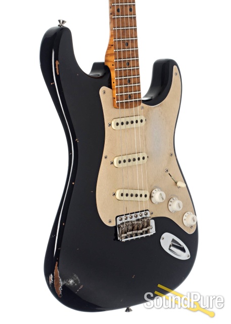 Fender CS LTD NAMM '56 Strat Aged Black #CZ532559 - Used — image 3
