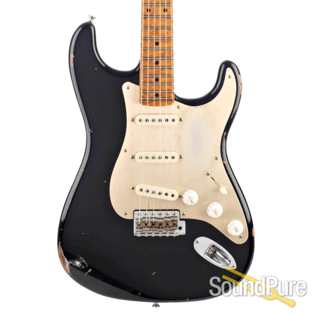 Fender CS LTD NAMM '56 Strat Aged Black #CZ532559 - Used — image 1