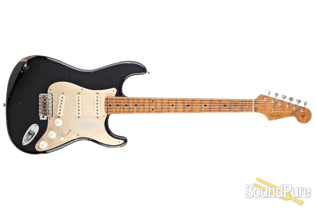 Fender CS LTD NAMM '56 Strat Aged Black #CZ532559 - Used — image 8