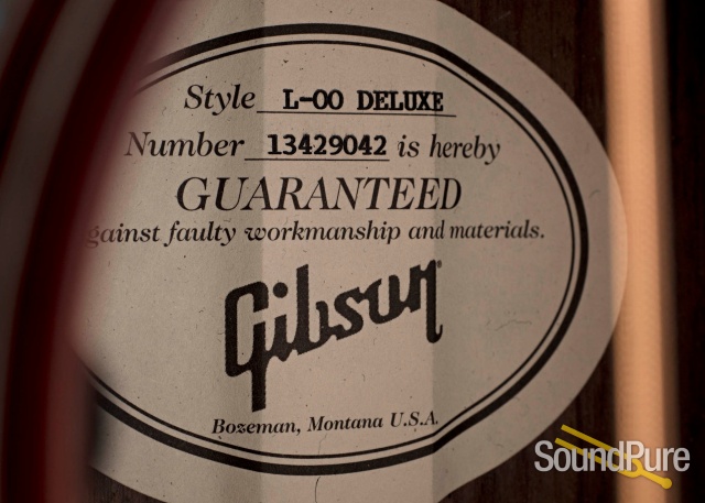 Gibson L-00 Deluxe Sitka/Rosewood Guitar #13439042 - Used — image 4