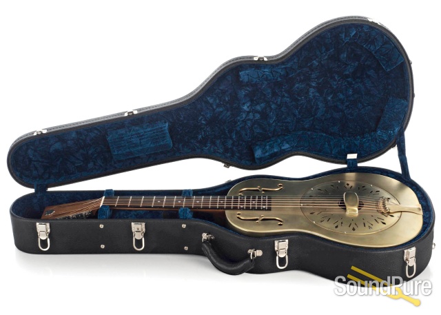 National Raw Brass 12-Fret NRP Resonator Guitar #23806 — image 4