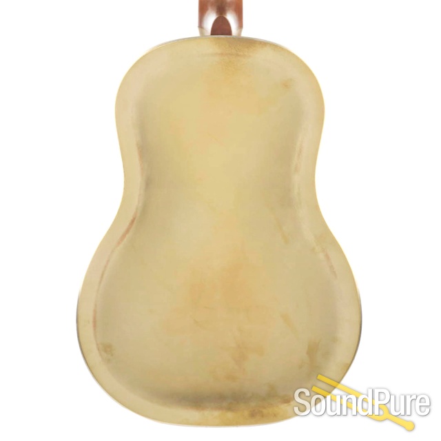 National Raw Brass 12-Fret NRP Resonator Guitar #23806 — image 7