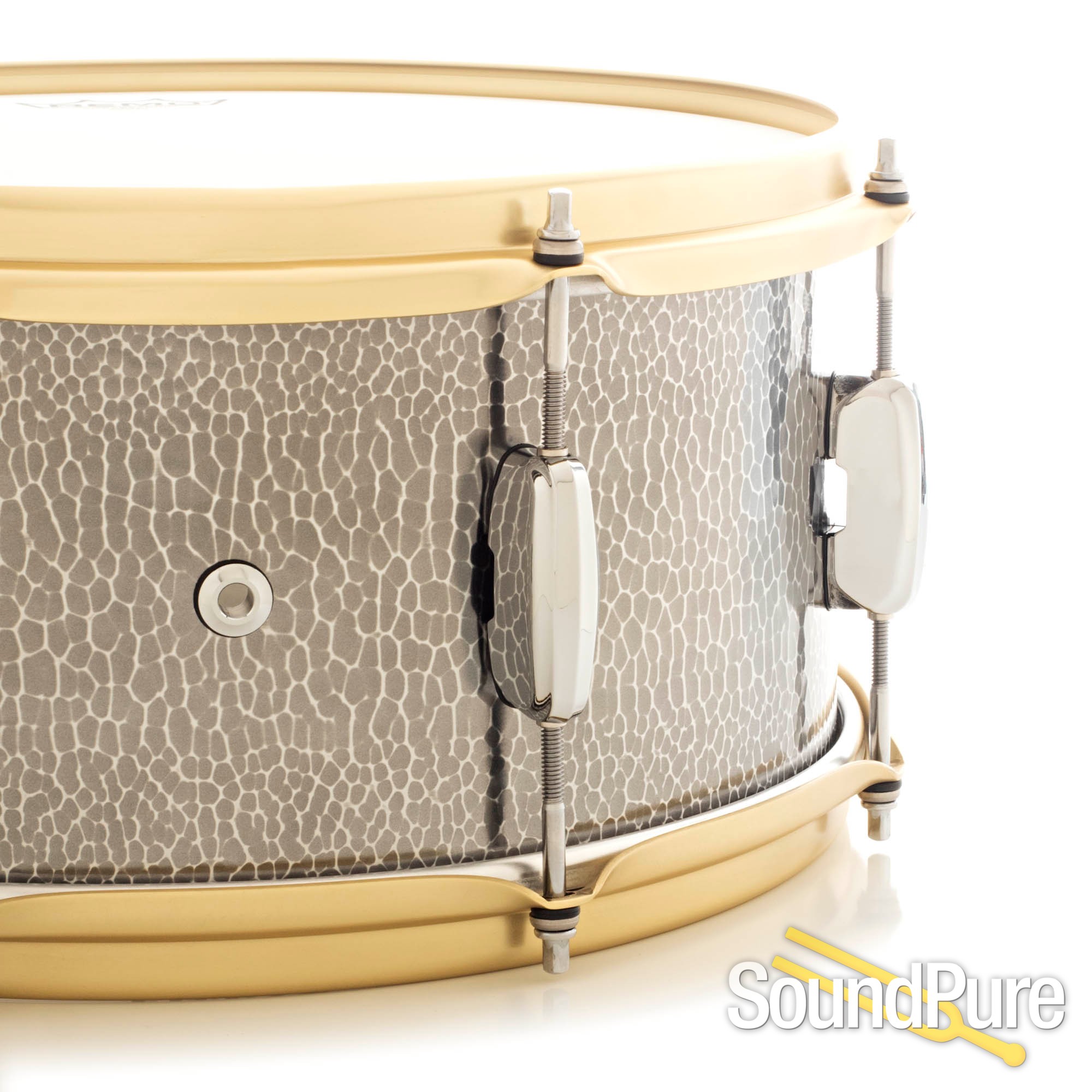 Tama 6.5x14 Star Reserve Hammered Aluminum Snare Drum