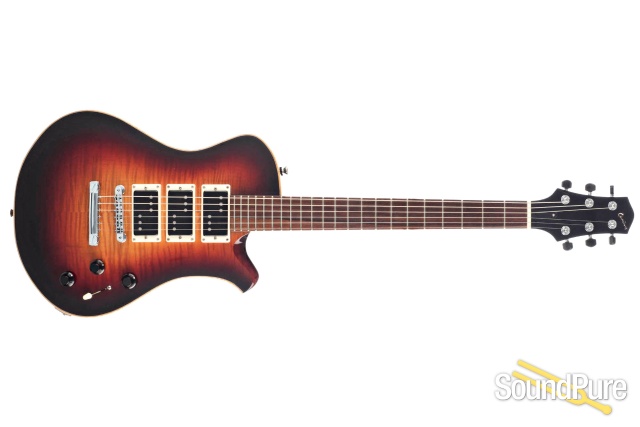 Comins Lyrist Sunburst Solidbody Electric Guitar - Used — image 8