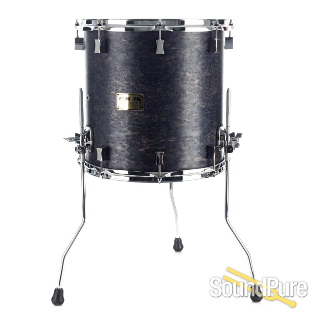 Pork Pie 4pc Maple Drum Set- Brandied Peach-Royal Blue Oil — image 7
