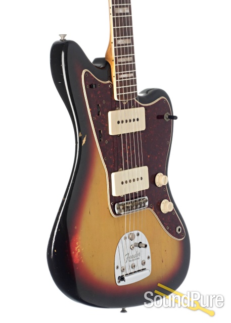 Fender Vintage '66 Jazzmaster 3-Tone Sunburst #164209 - Used — image 3