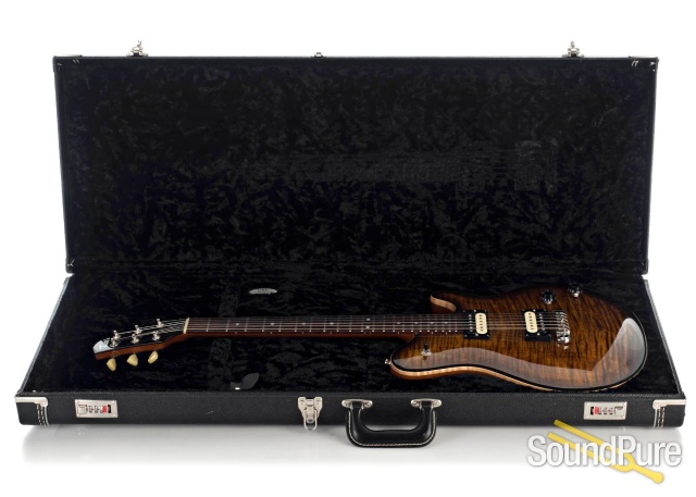 Tuttle Carve Top Deluxe Brown Burst Guitar #12 - Used — image 4
