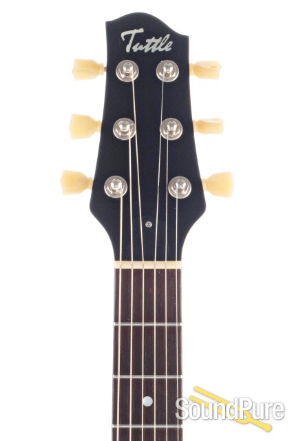 Tuttle Carve Top Deluxe Brown Burst Guitar #12 - Used — image 5