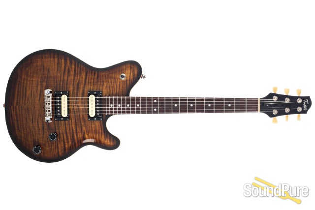 Tuttle Carve Top Deluxe Brown Burst Guitar #12 - Used — image 8